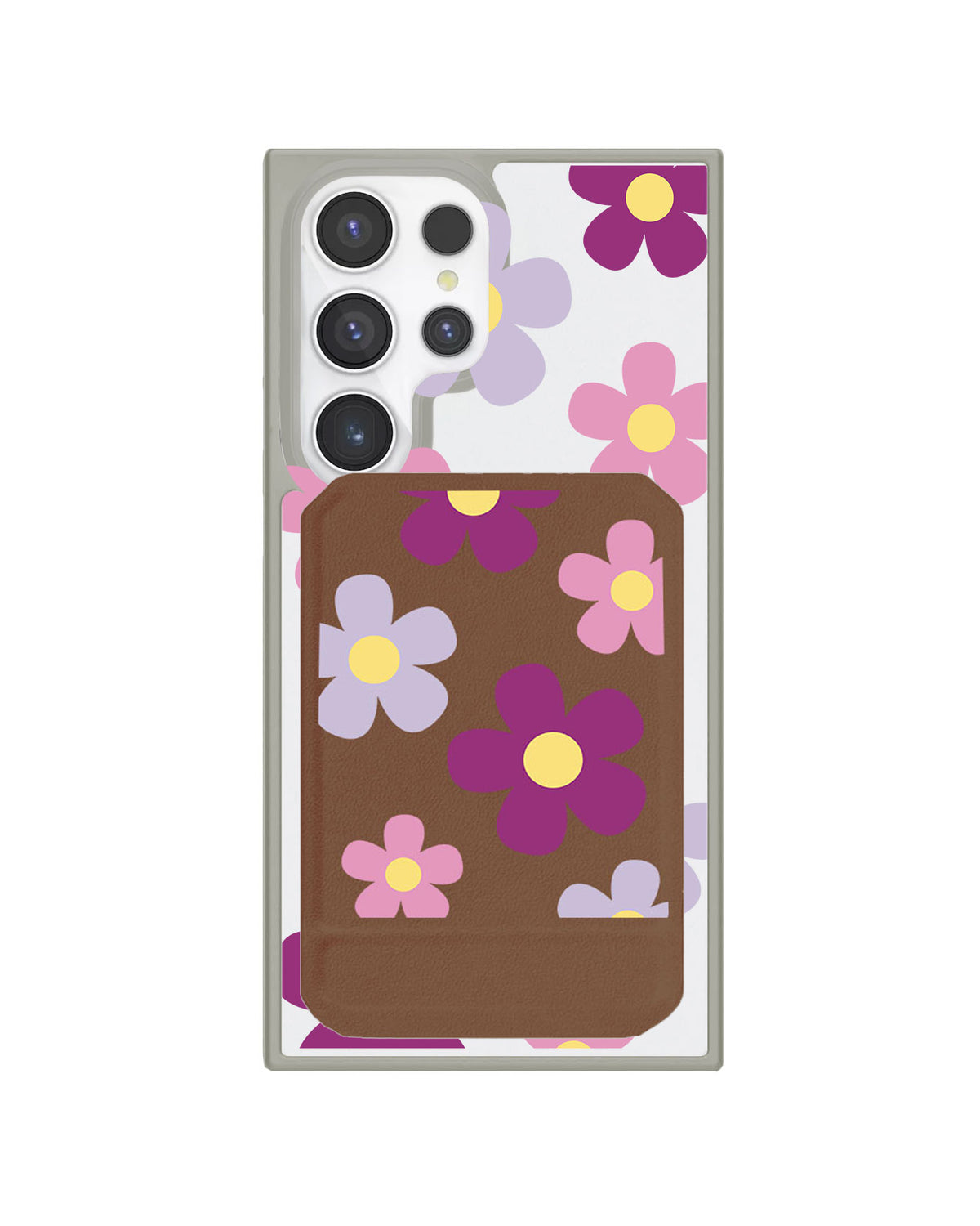 Android Magnetic Multifold Wallet - Daisy Paradise