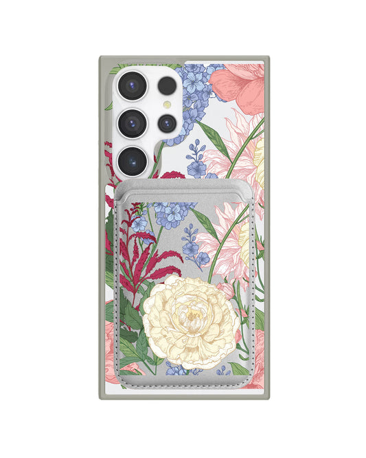 Android Magnetic Wallet Case - July Delphinium
