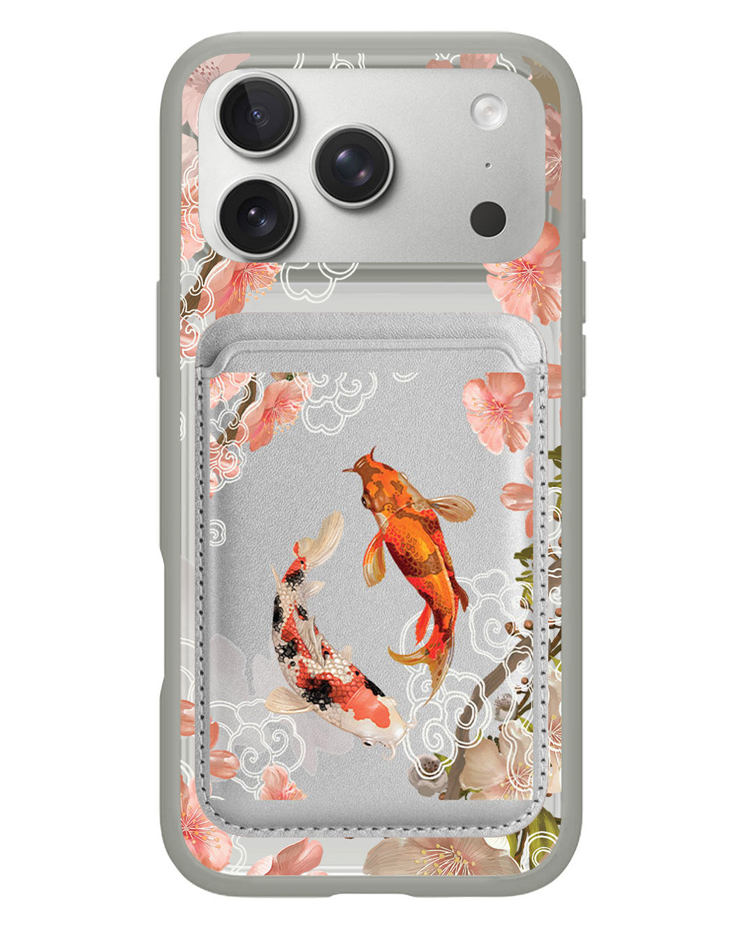 iPhone Magnetic Wallet Case - Oil Painting Koi