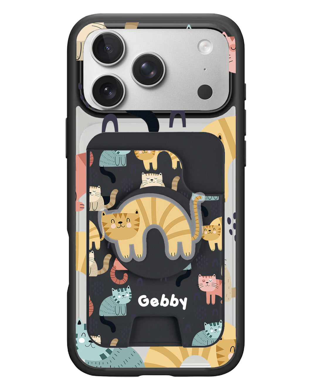 iPhone Magpop Wallet - Rainbow Meow