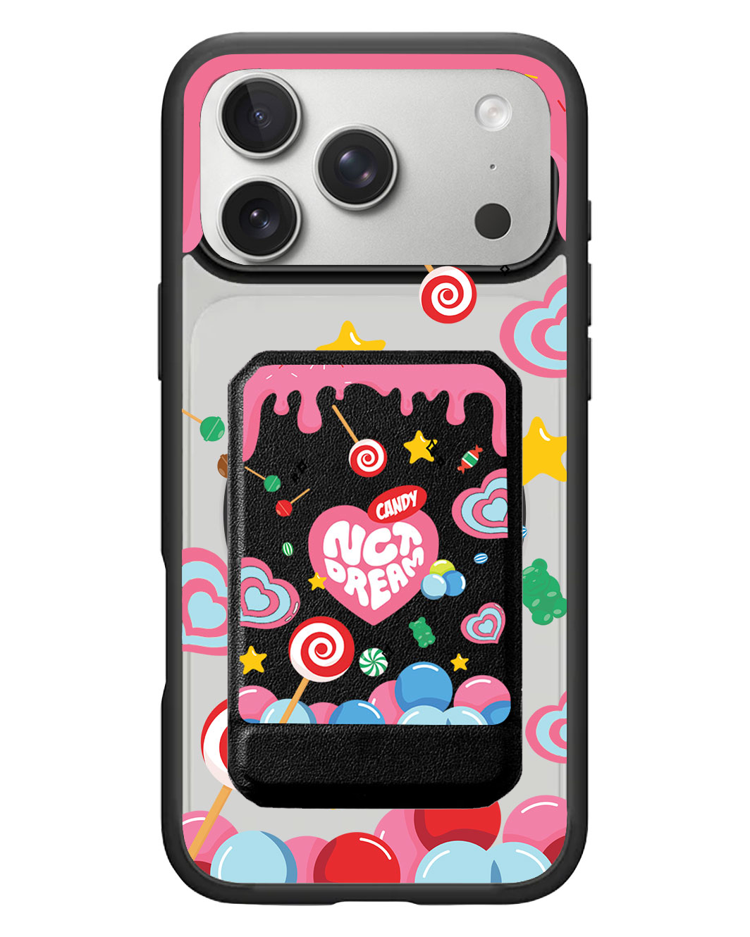 iPhone Magnetic Multifold Wallet - NCT Dream Candy PINK