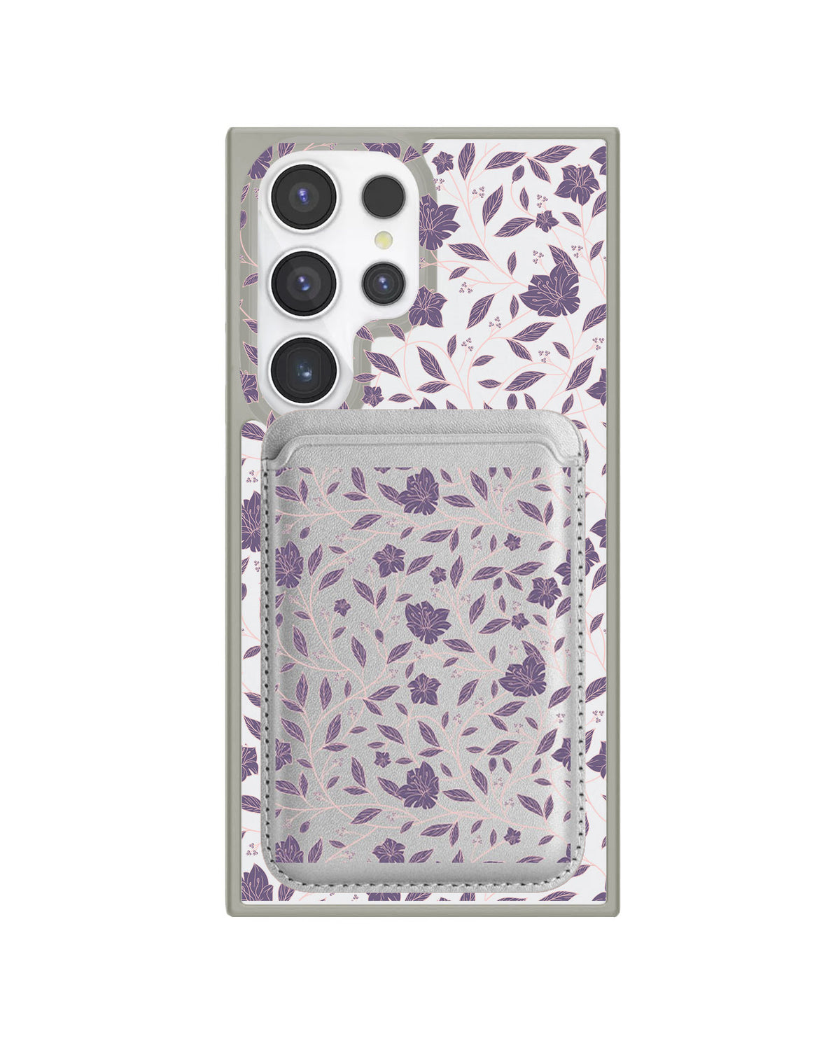 Android Magnetic Wallet Case - Sketchy Flower 4.0