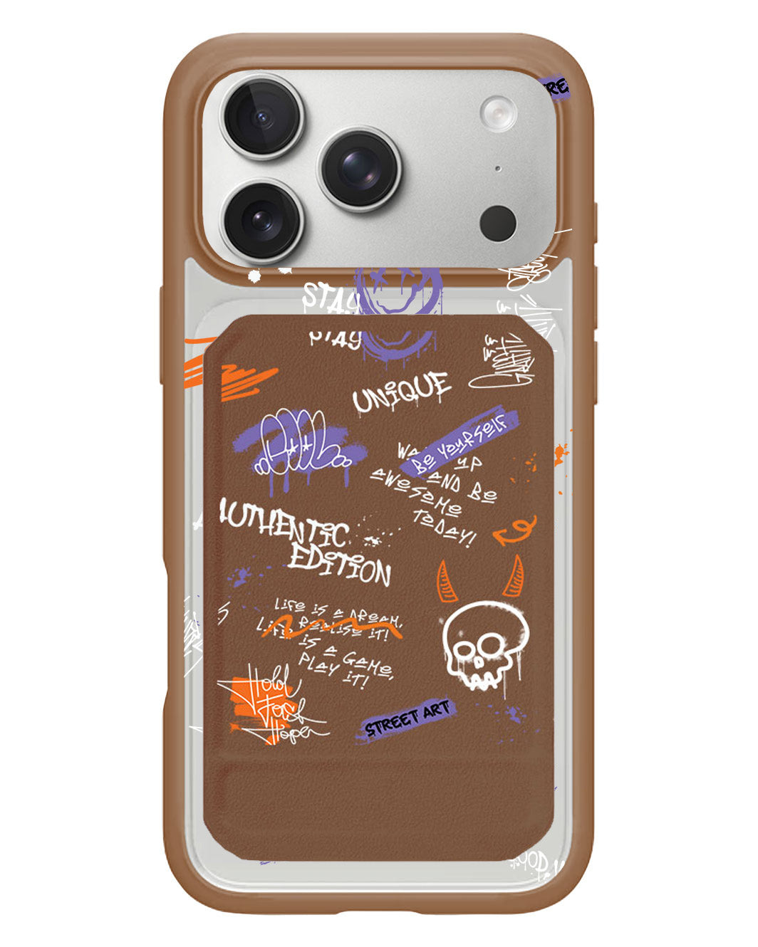 iPhone Magnetic Multifold Wallet - Graffiti