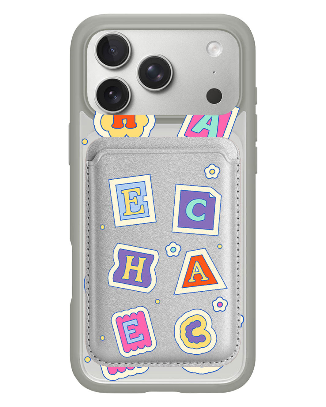 iPhone Magnetic Wallet Case - Adorable Monogram 3.0