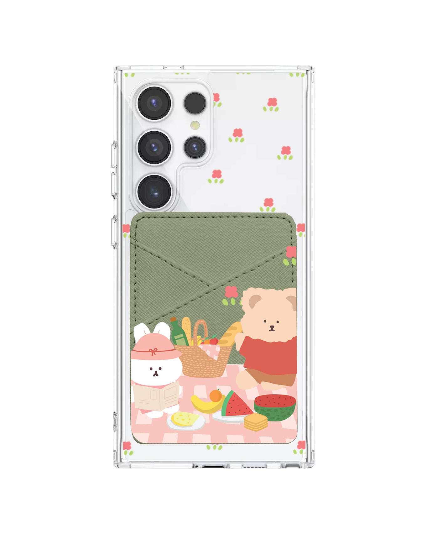 Android Phone Wallet Case - Picnic Pink