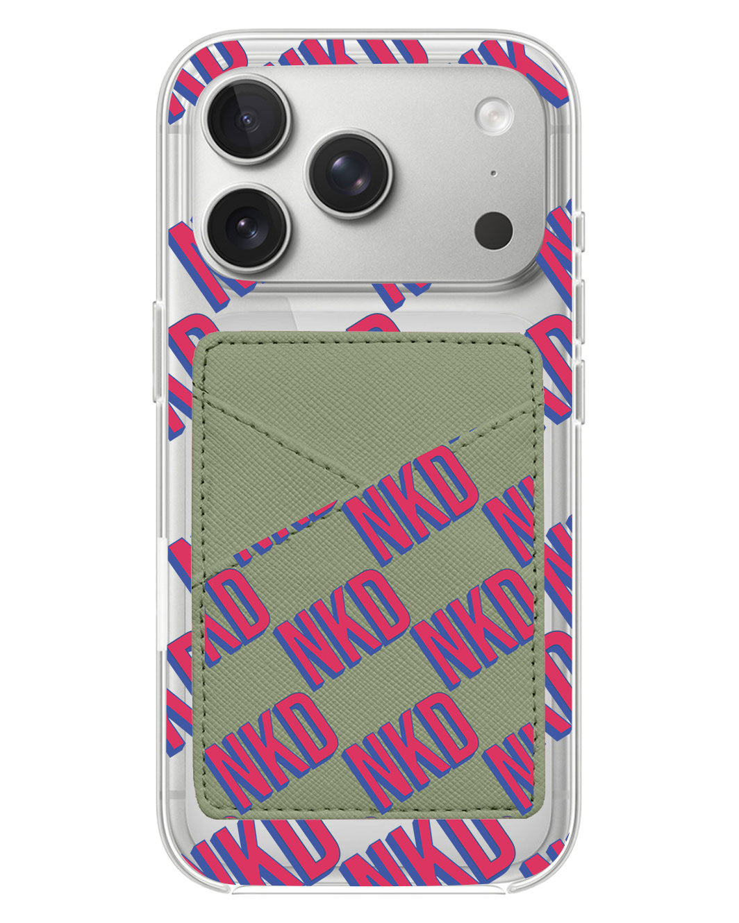 iPhone Phone Wallet Case - Diagonal Initial Monogram 2.0