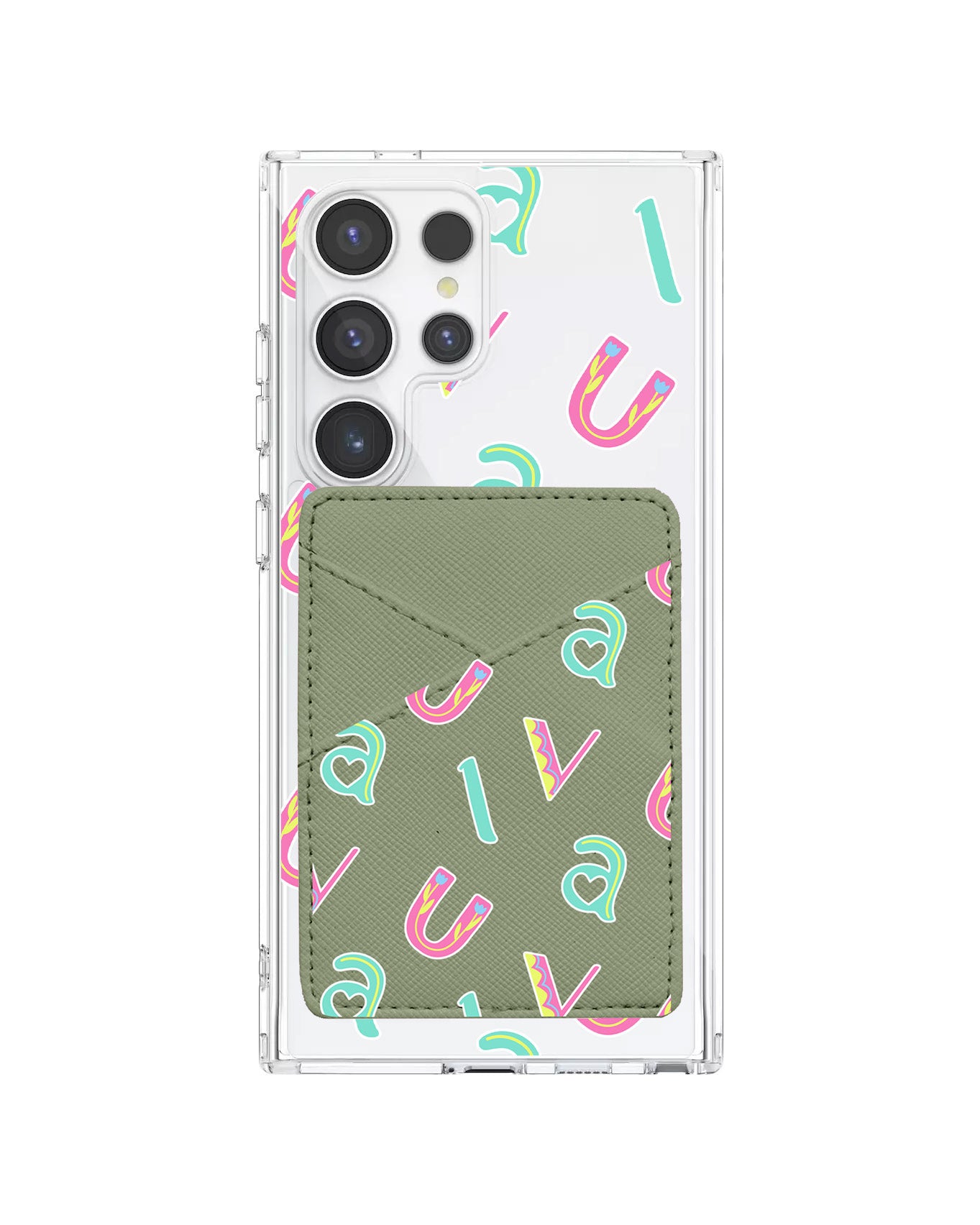 Android Phone Wallet Case - Playful Monogram 6.0