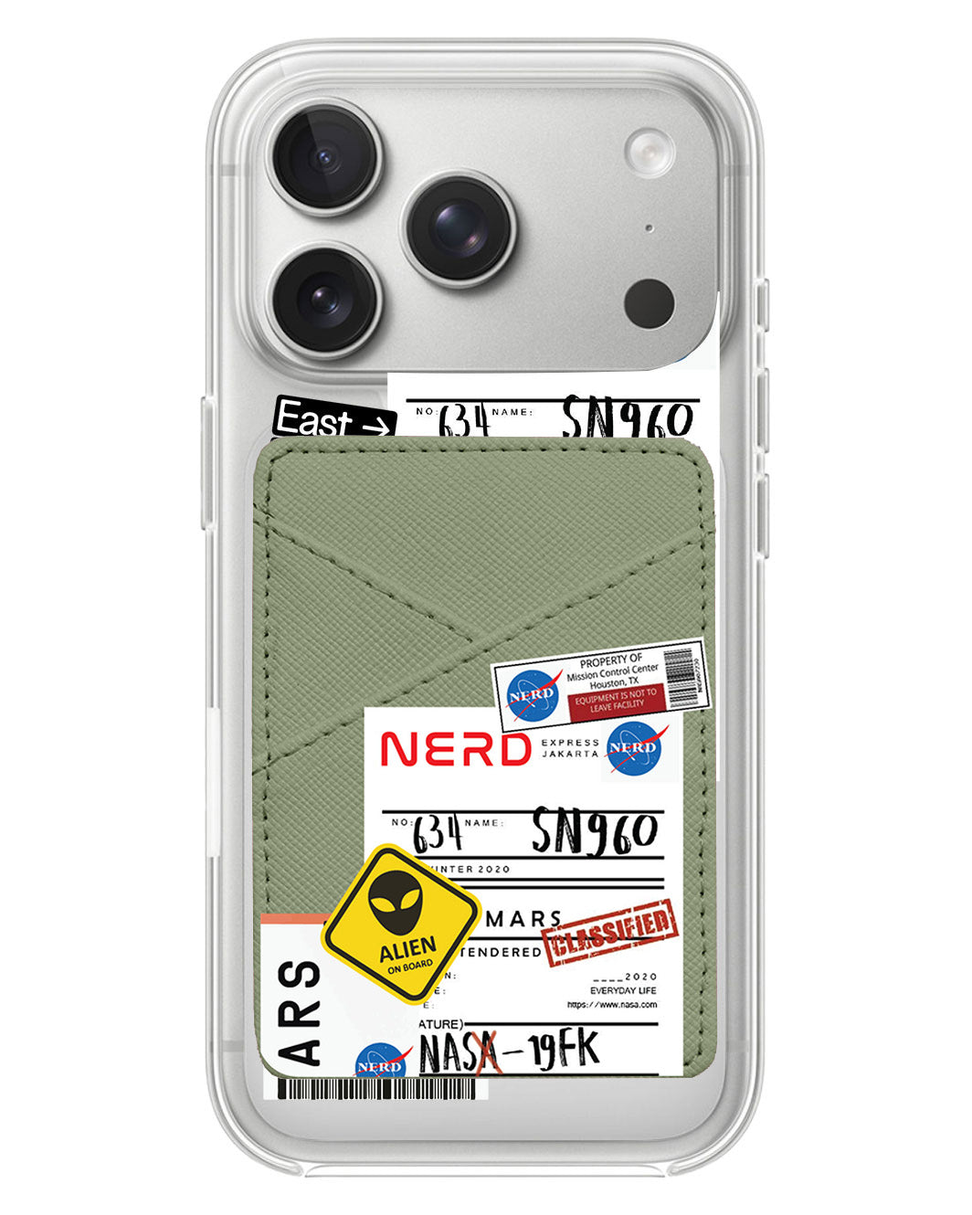 iPhone Phone Wallet Case - Ticket To Mars