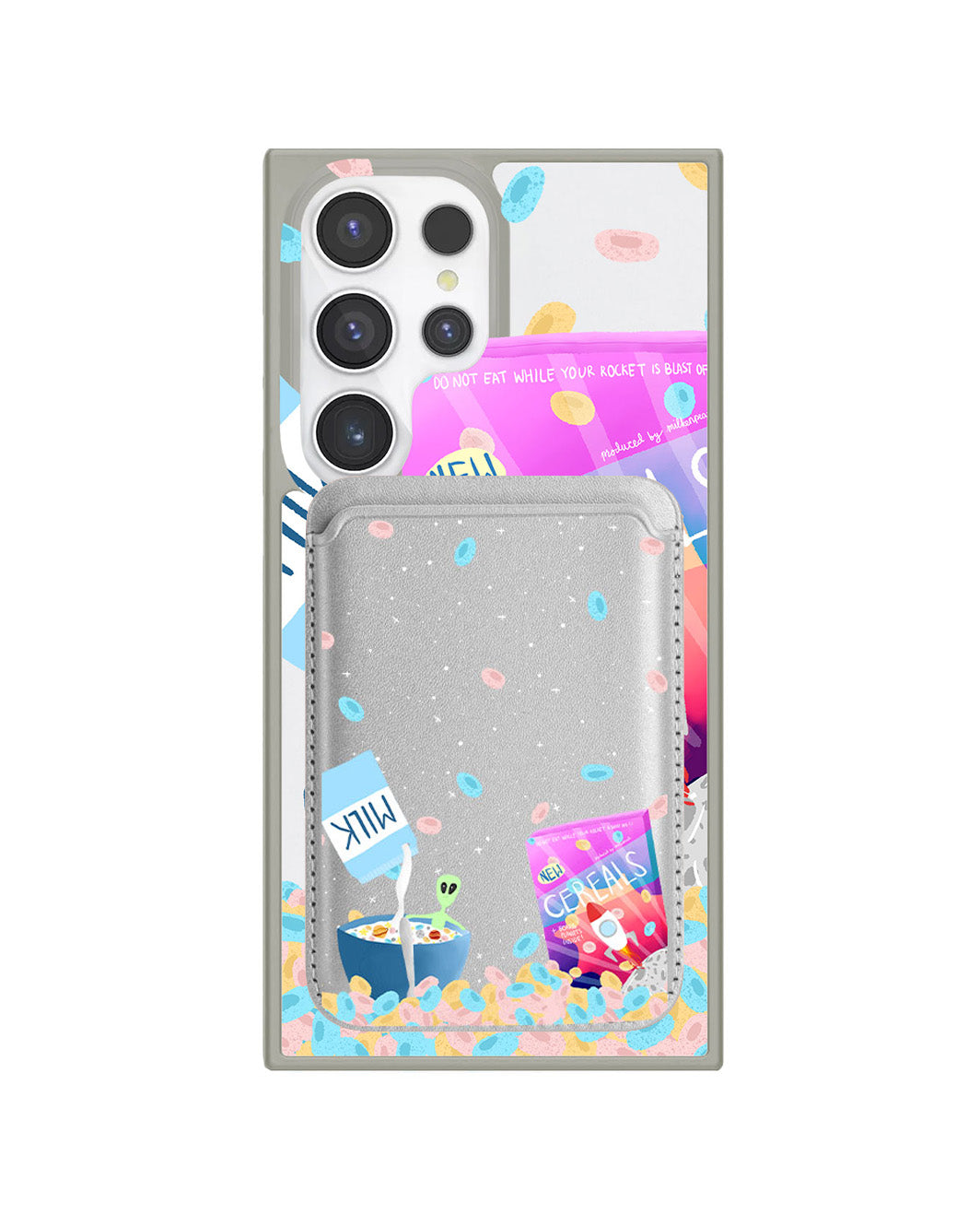 Android Magnetic Wallet Case - Cerealiens