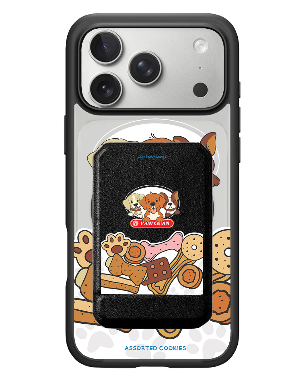 iPhone Magnetic Multifold Wallet - Pawguan Dog