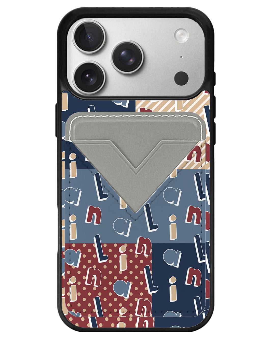 iPhone Avant Wallet Case - Abstract Monogram 3.0