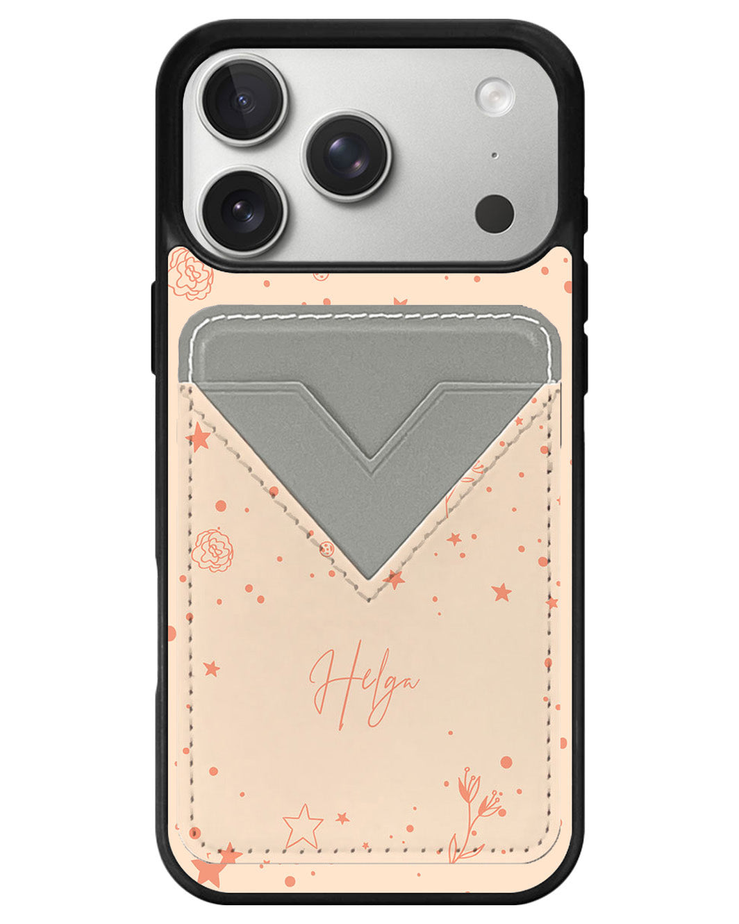 iPhone Avant Wallet Case - Coral Constellation