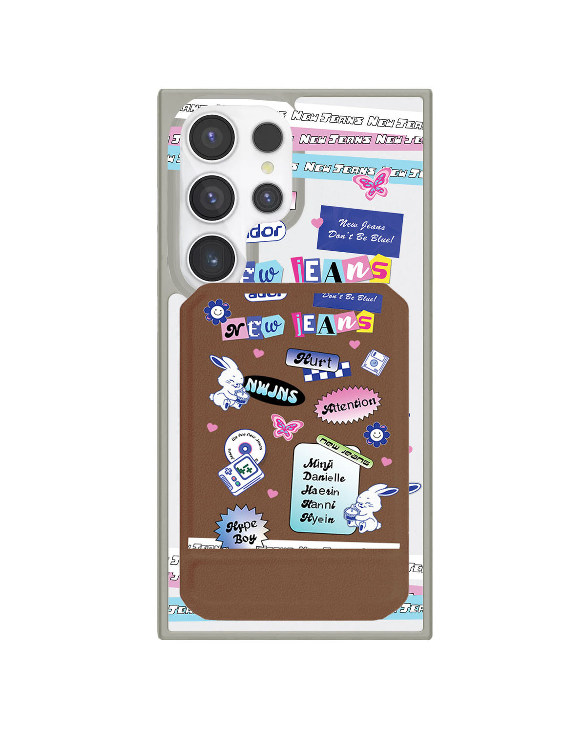 Android Magnetic Multifold Wallet - New Jeans Sticker