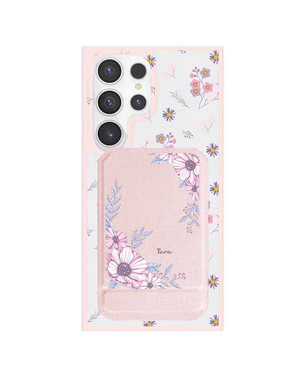 Android Magnetic Multifold Wallet - Pink Blossom
