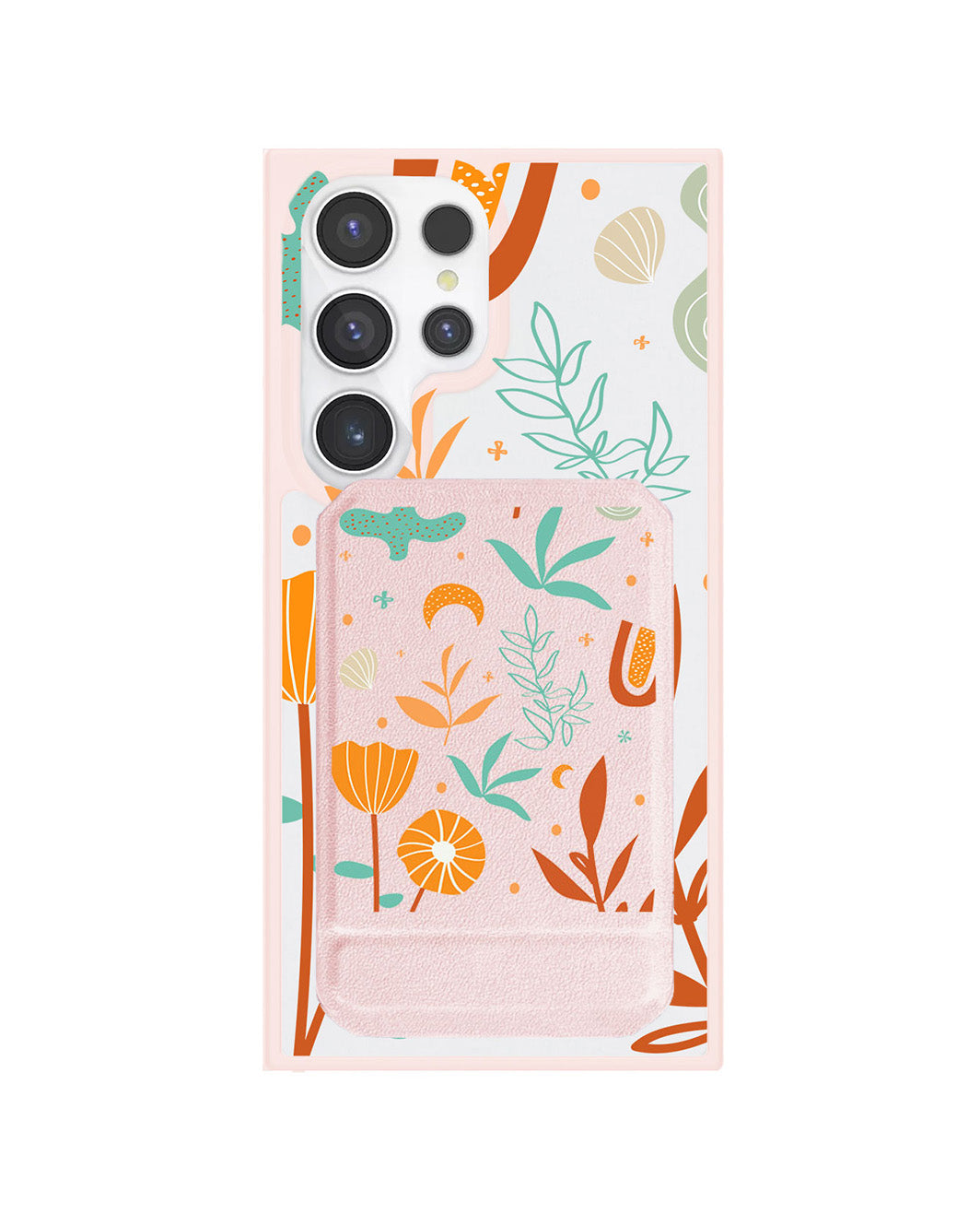 Android Magnetic Multifold Wallet - Autumn Botanical