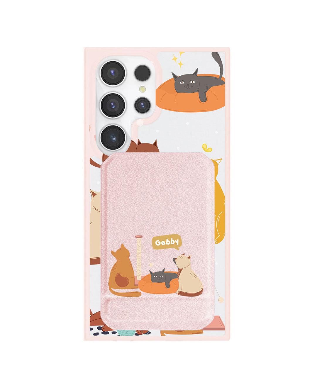 Android Magnetic Multifold Wallet - Playful Cat 1.0