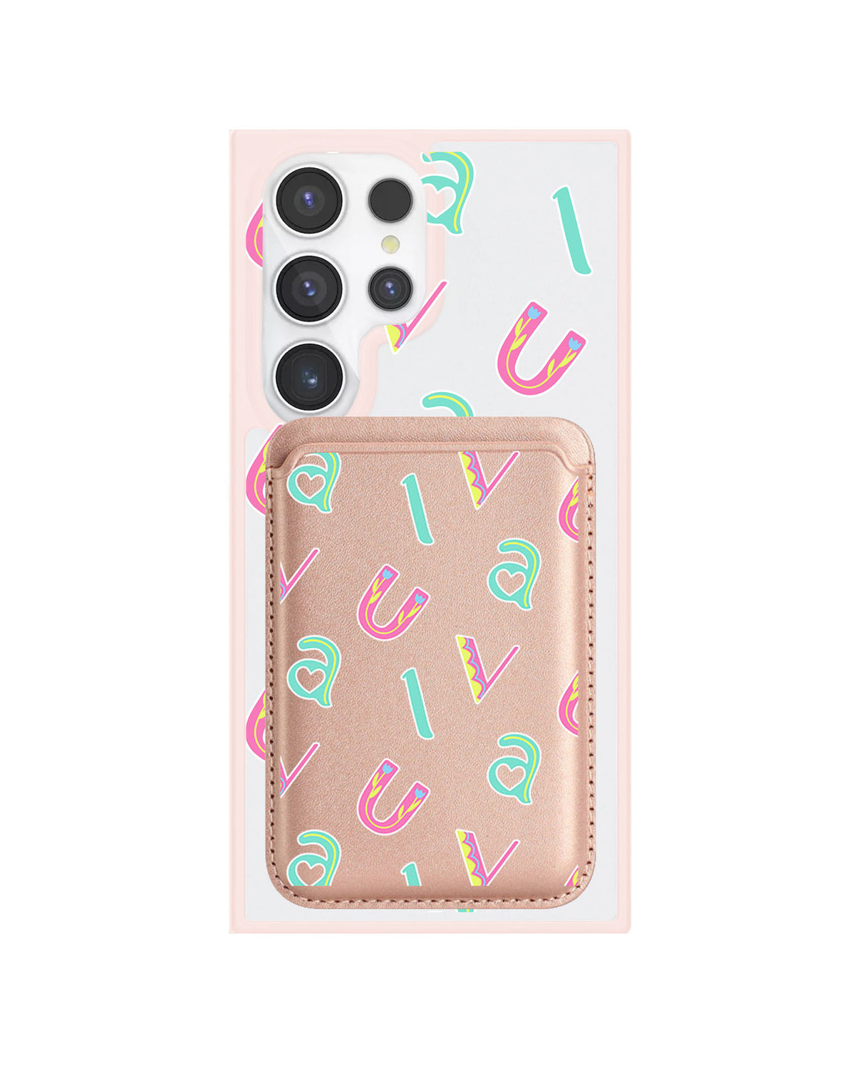 Android Magnetic Wallet Case - Playful Monogram 6.0