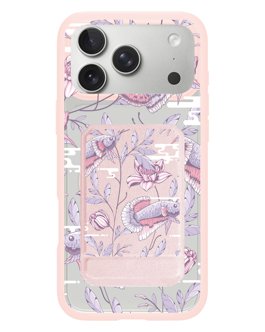 iPhone Magnetic Multifold Wallet - Fish & Floral 1.0