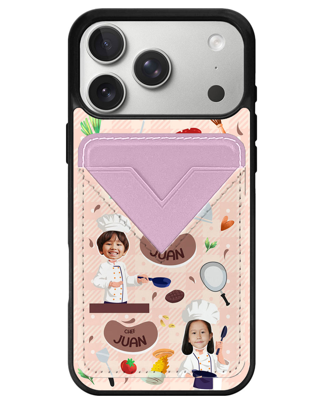 iPhone Avant Wallet Case - Face Grid Dream Chef