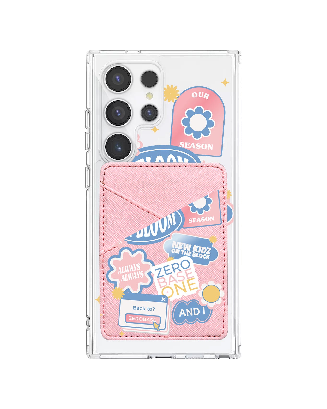 Android Phone Wallet Case - Zerobaseone Song Sticker Pack
