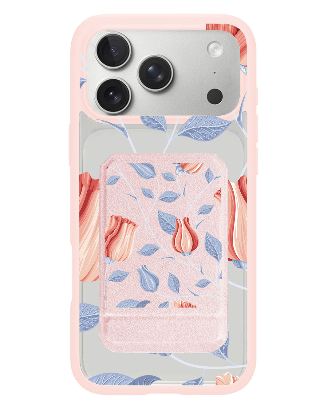 iPhone Magnetic Multifold Wallet - Tulips