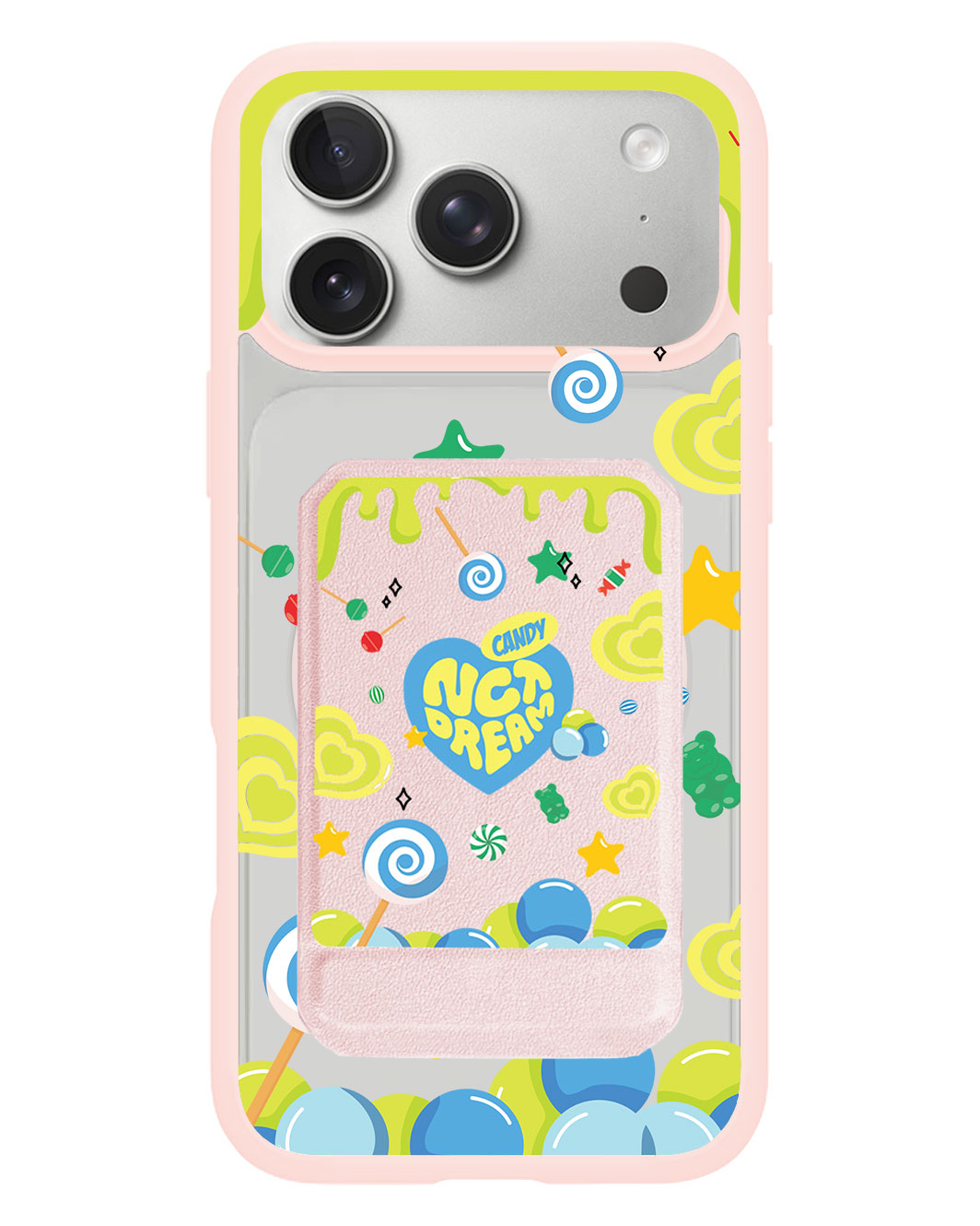 iPhone Magnetic Multifold Wallet - NCT Dream Candy Lime