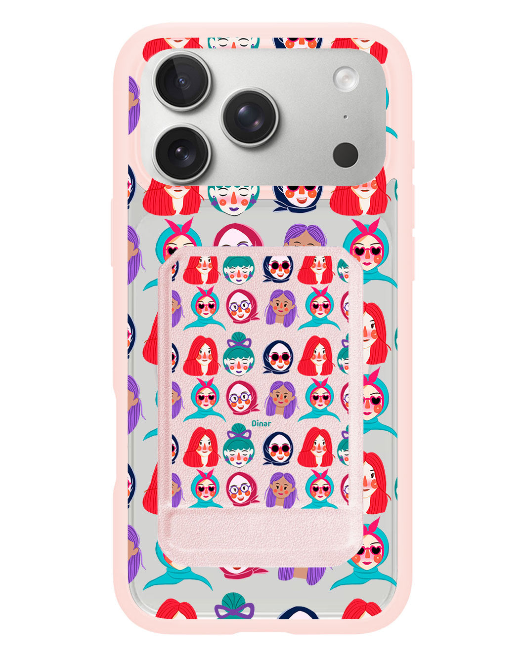 iPhone Magnetic Multifold Wallet - Cute Sweety Faces