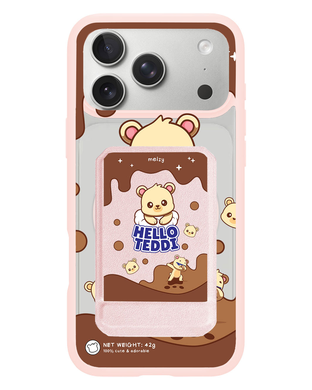 iPhone Magnetic Multifold Wallet - Hello Teddy 1.0