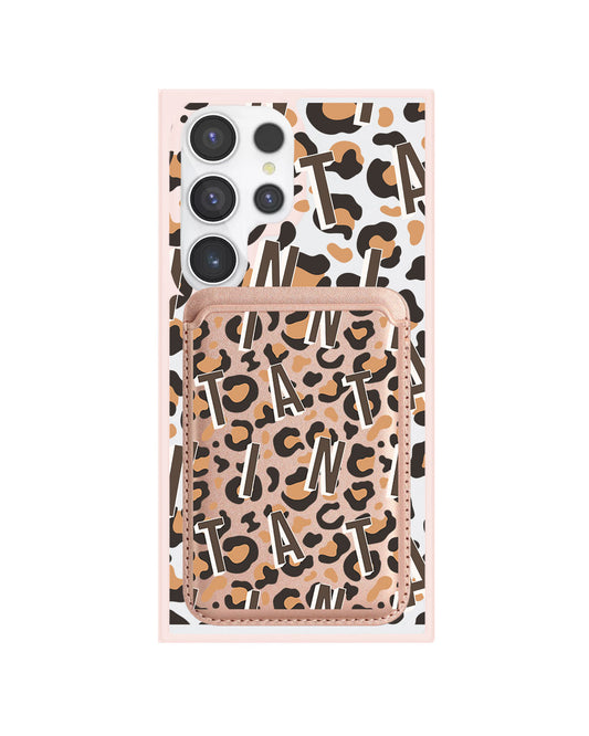 Android Magnetic Wallet Case - Leopard Monogram 2.0
