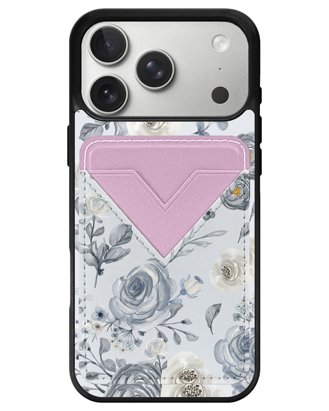 iPhone Avant Wallet Case - Blue Flower