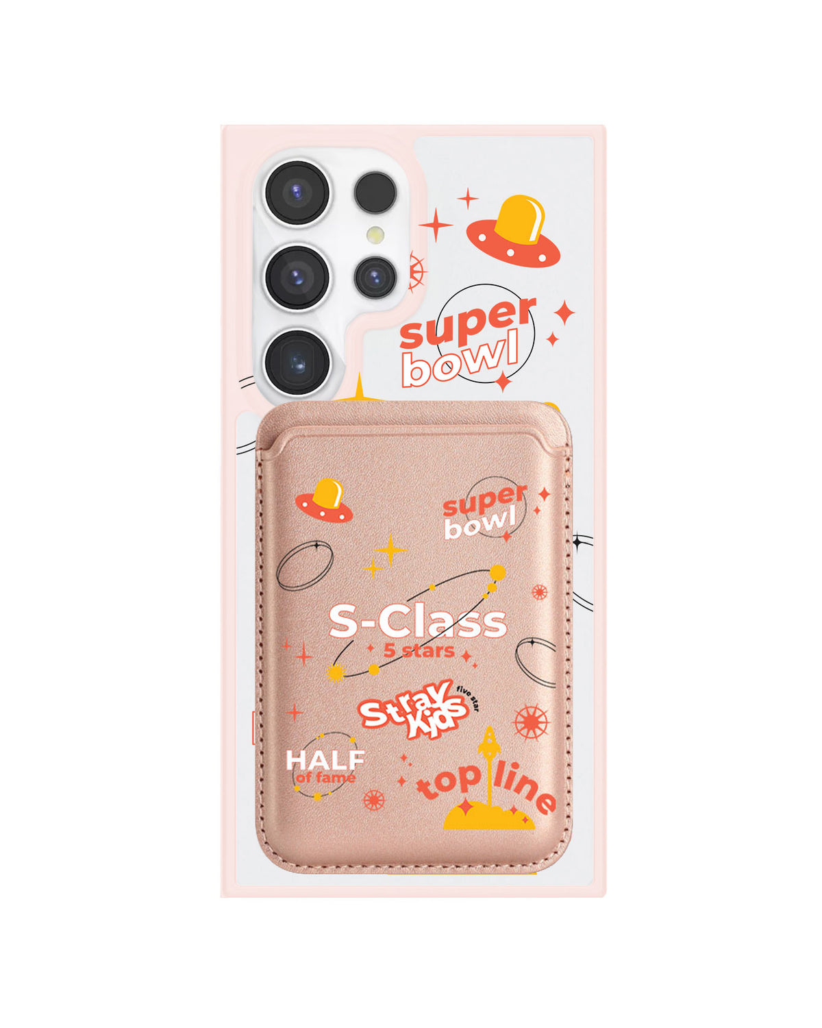Android Magnetic Wallet Case - StrayKids 5 Stars