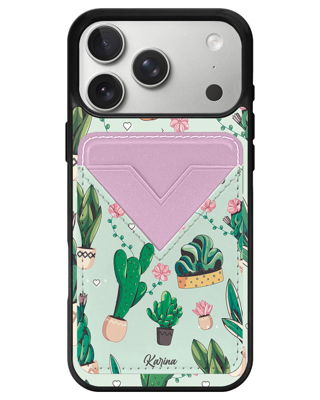 iPhone Avant Wallet Case - Cactus 3.0