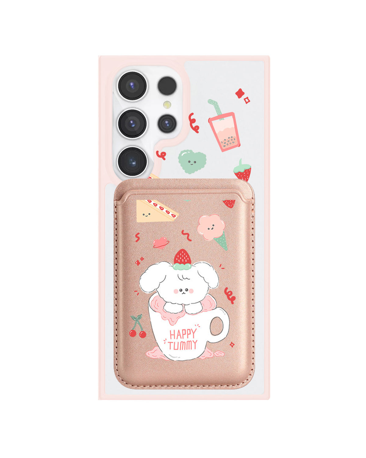 Android Magnetic Wallet Case - Happy Tummy