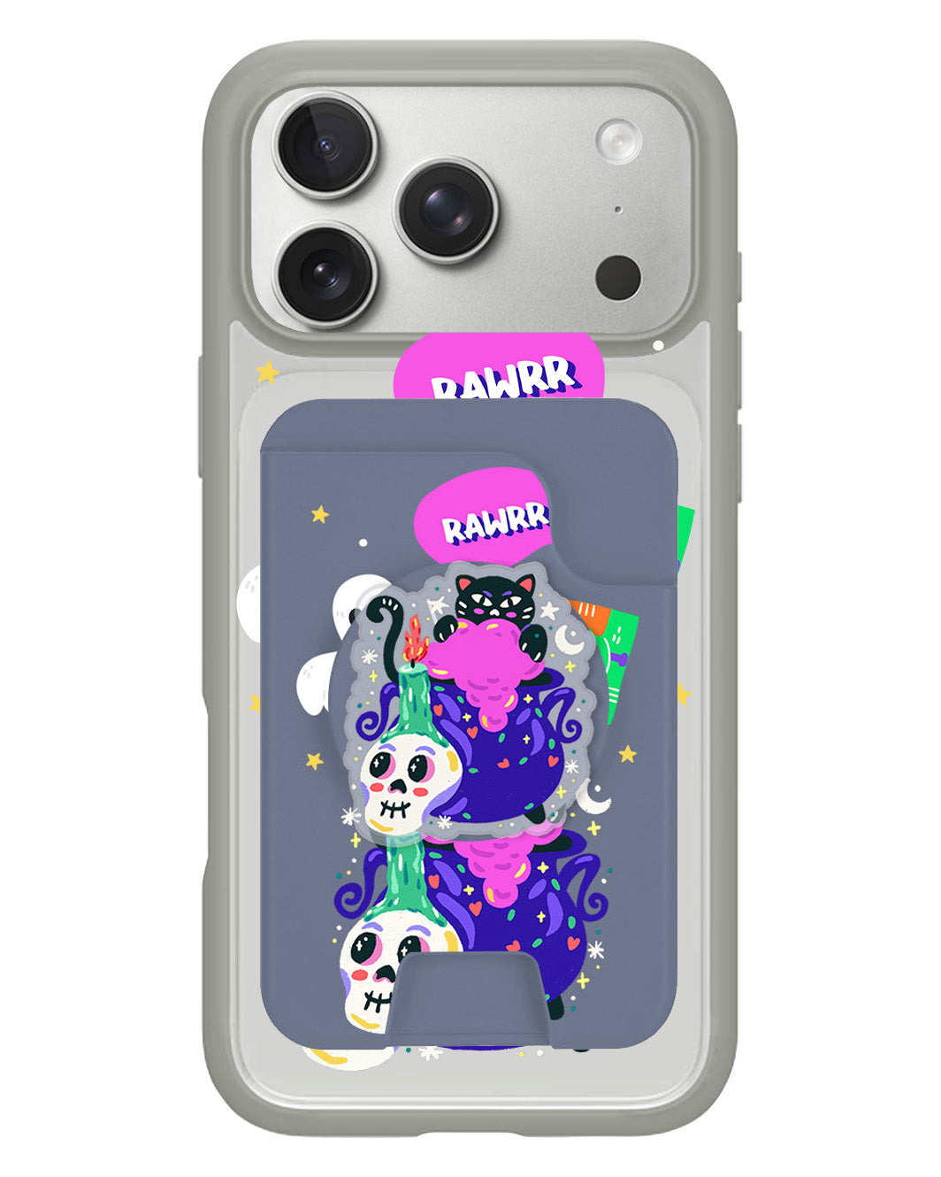 iPhone Magpop Wallet - Cat Monster