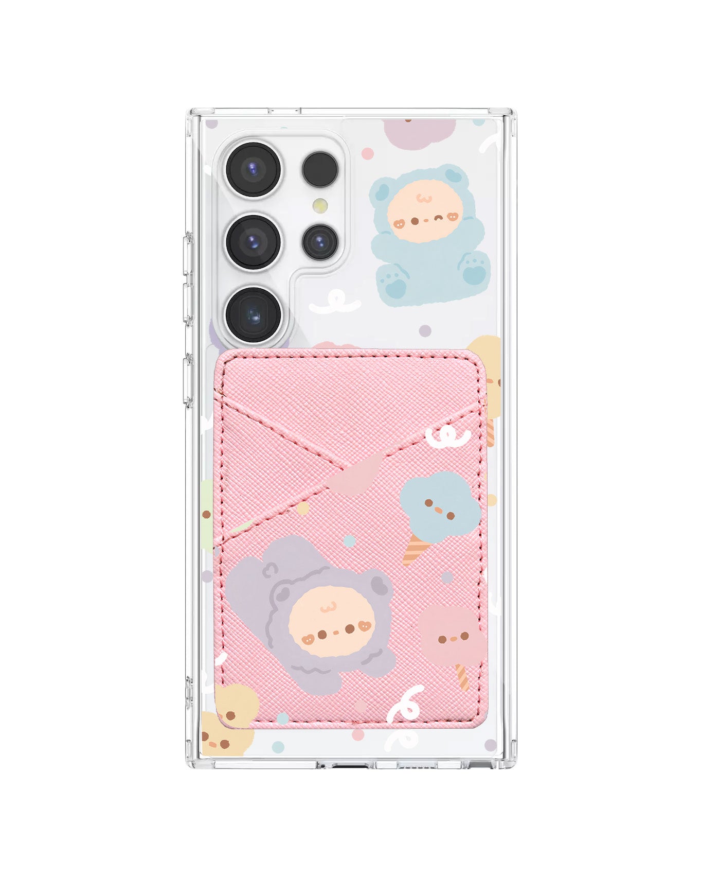Android Phone Wallet Case - Cotton Teddy