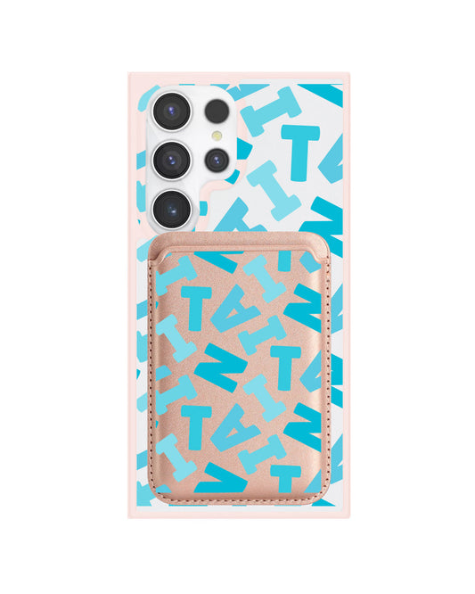 Android Magnetic Wallet Case - Scattered Monogram 5.0