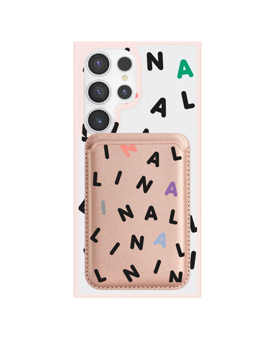 Android Magnetic Wallet Case - Monogram 2.0 Hitam