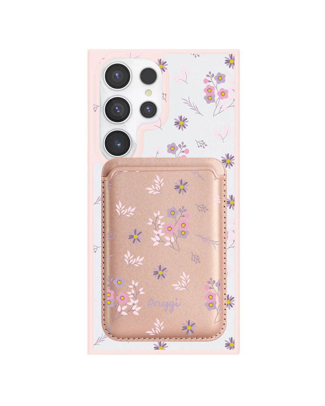 Android Magnetic Wallet Case - Cherry Blossom