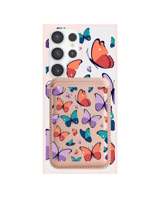 Android Magnetic Wallet Case - Butterfly