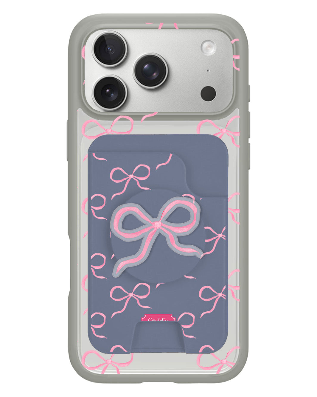 iPhone Magpop Wallet - Coquette Pink Bow