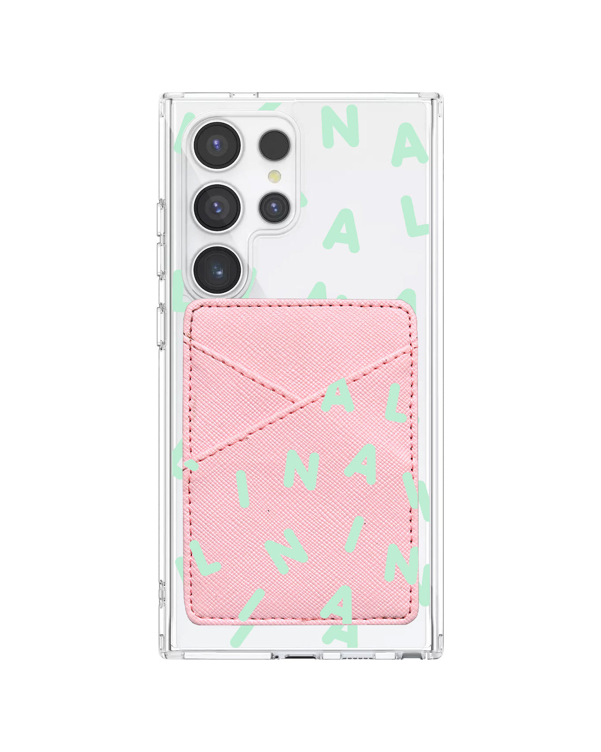 Android Phone Wallet Case - Monogram 2.0 Tosca