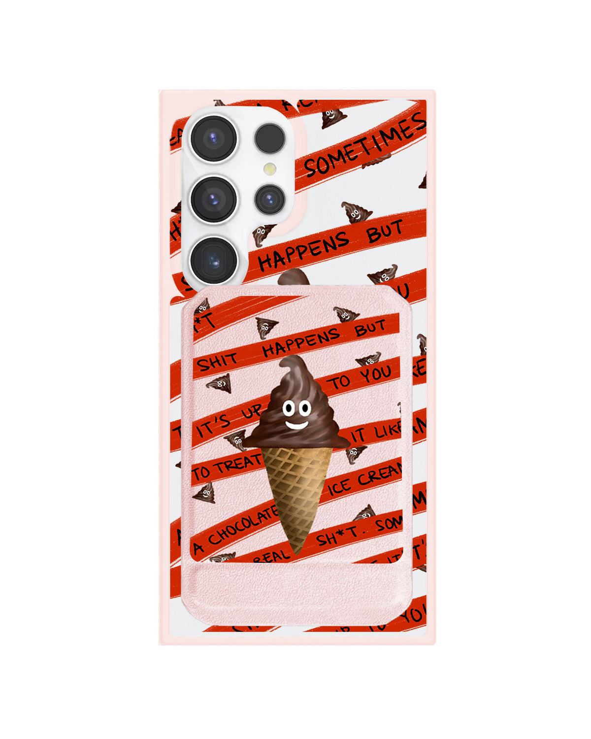 Android Magnetic Multifold Wallet - Oh..Shit Happens