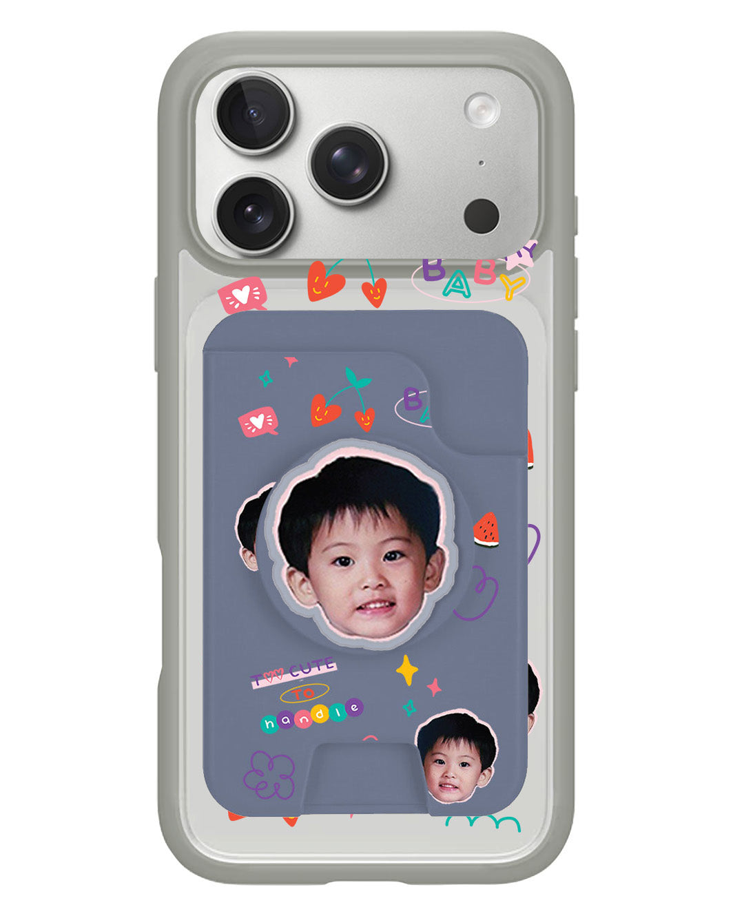 iPhone Magpop Wallet - Face Grid