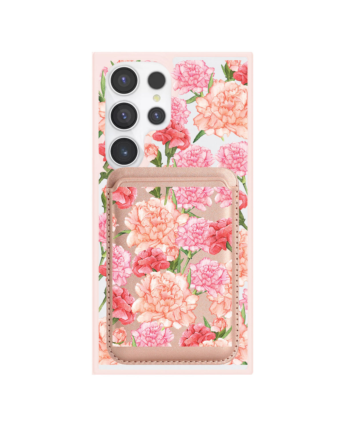 Android Magnetic Wallet Case - January Carnation