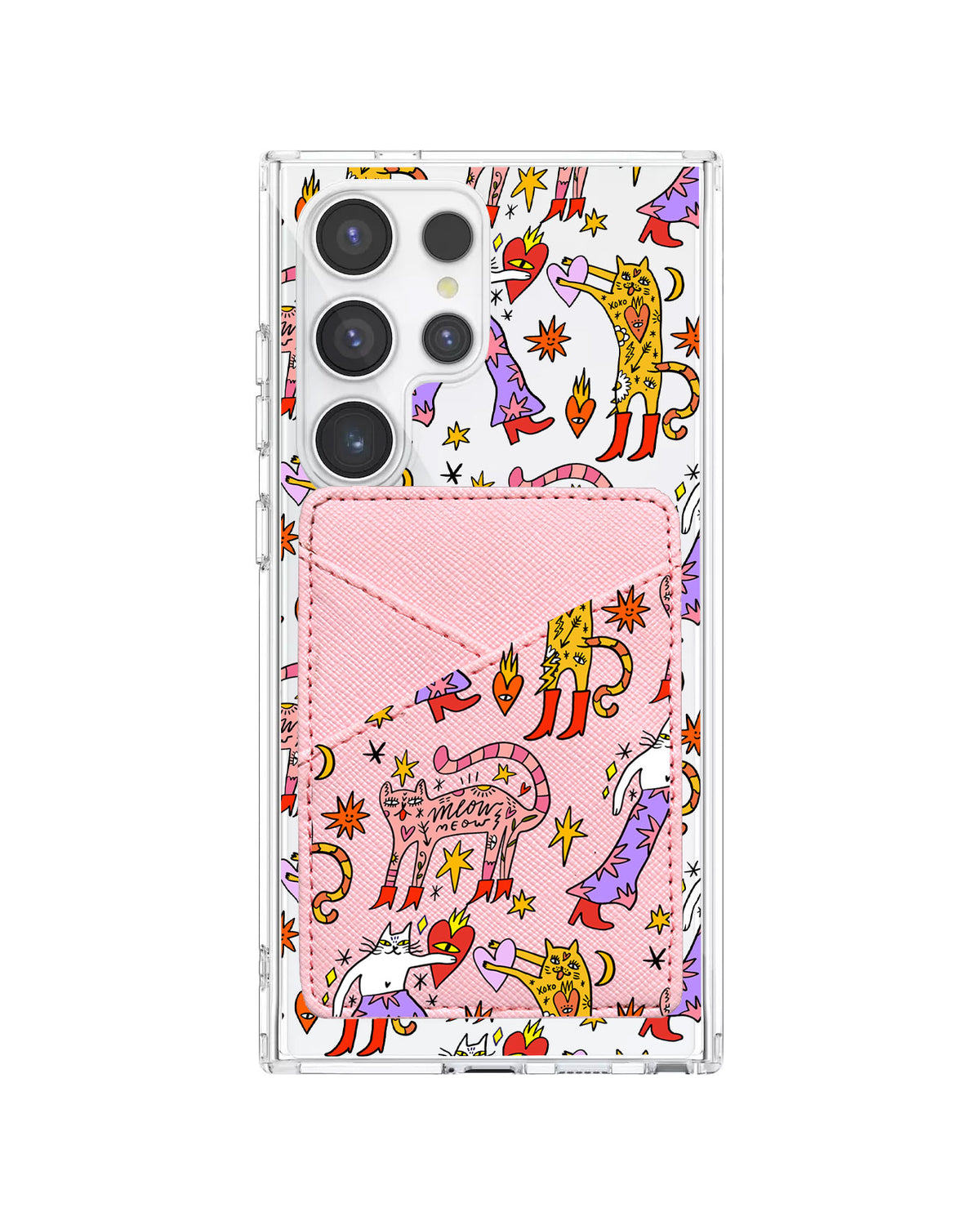 Android Phone Wallet Case - Meow
