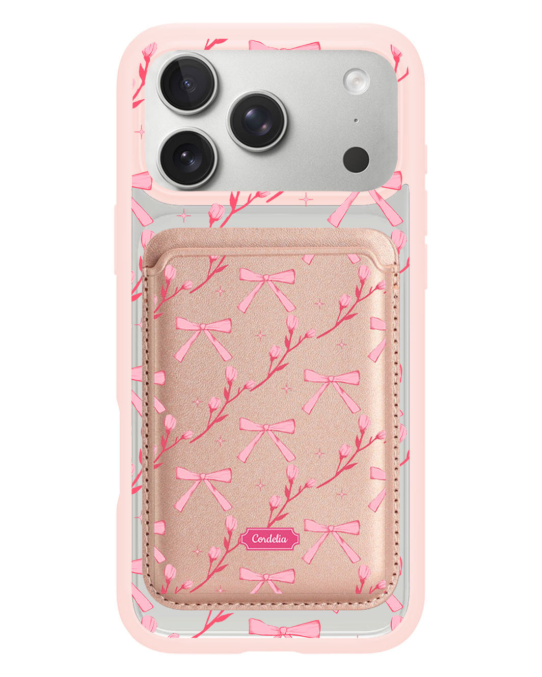 iPhone Magnetic Wallet Case - Coquette Floral