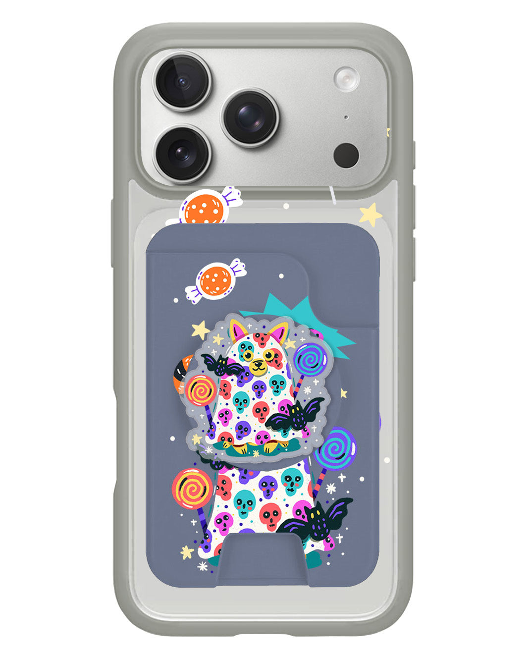 iPhone Magpop Wallet - Puppy Monster