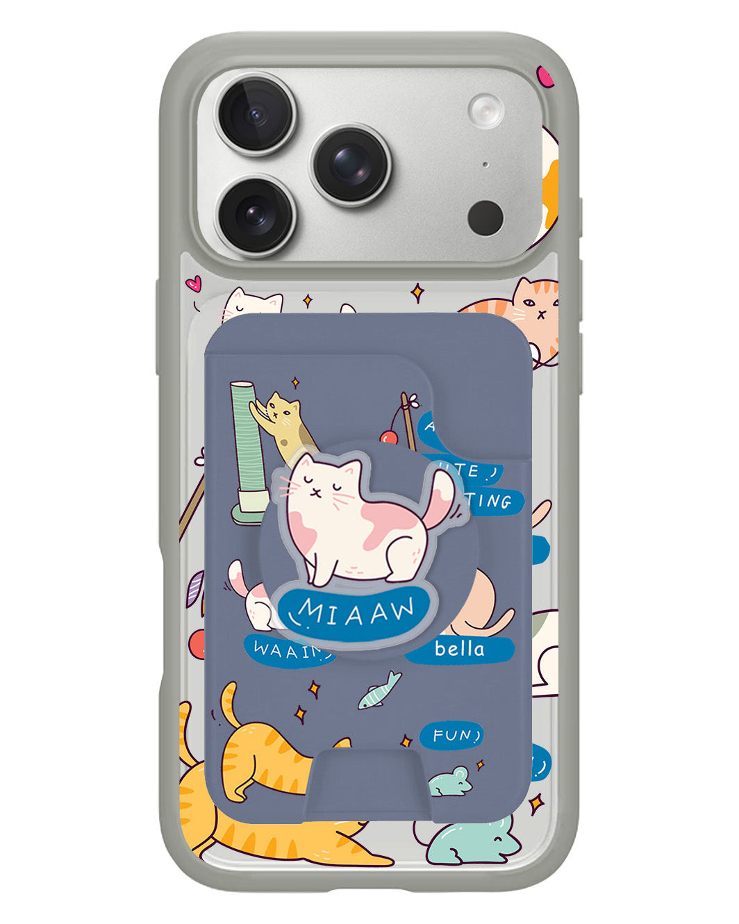 iPhone Magpop Wallet - Playful Cat 2.0