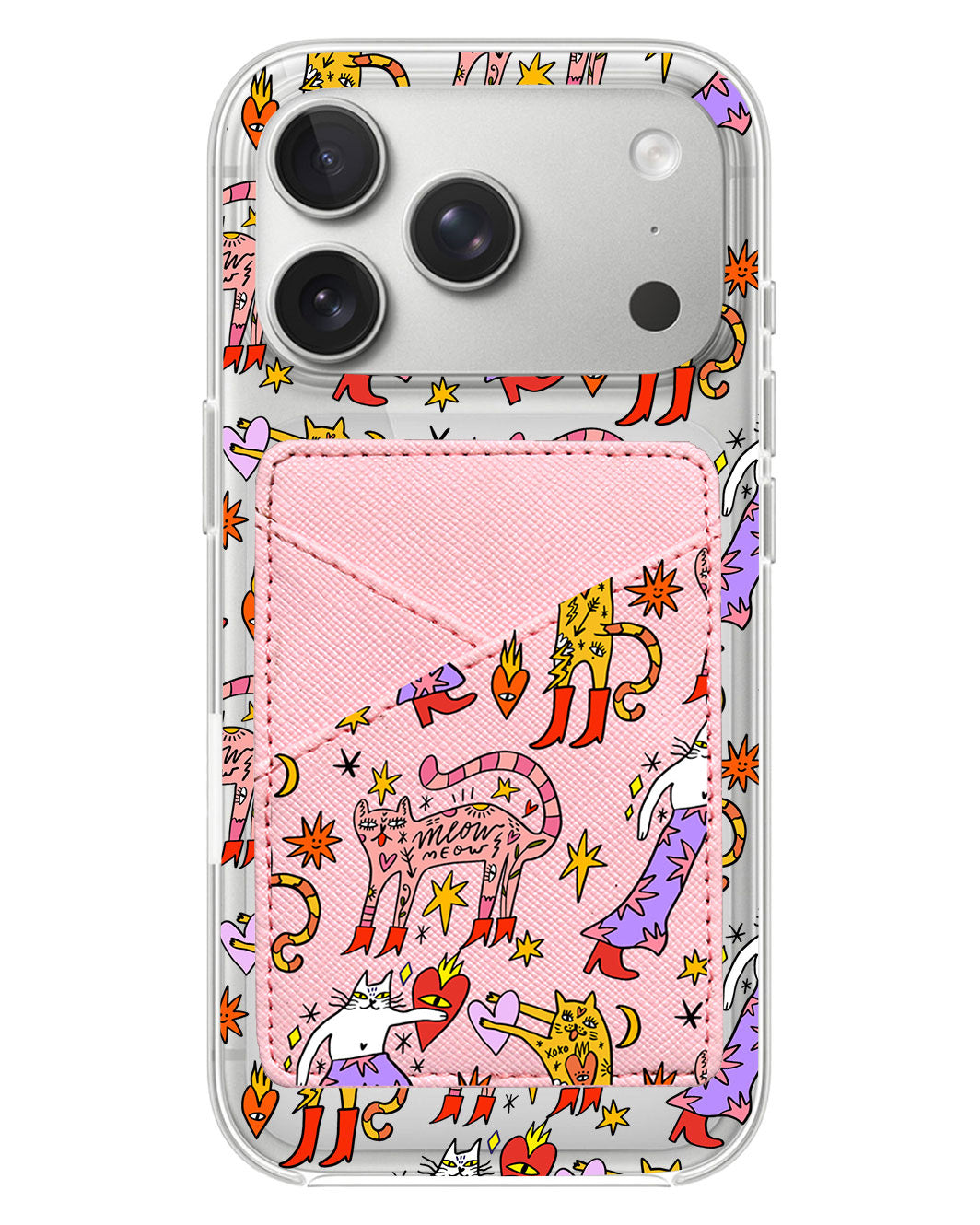 iPhone Phone Wallet Case - Meow