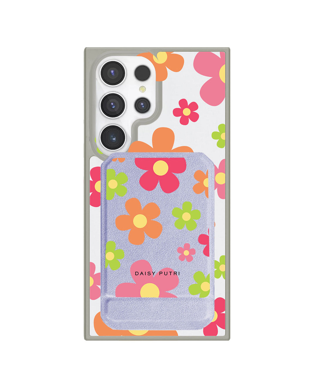 Android Magnetic Multifold Wallet - Daisy Sunshine 2.0
